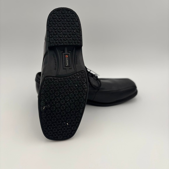 Keuka SureGrip Oxford Dress Shoes Mens 11.5 Black Excellent Leather Slip Resist